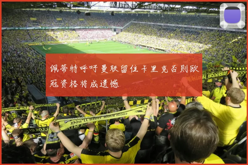 佩蒂特呼吁曼联留住卡里克否则欧冠资格将成遗憾